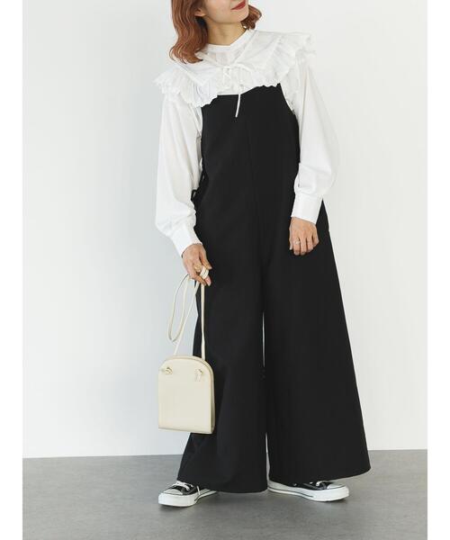 SLURR(スラ―)の「サイドレースアップサロペット(サロペット/オーバーオール・レディース・ブラック/チョコ/その他8・FREE)」の21枚目の写真