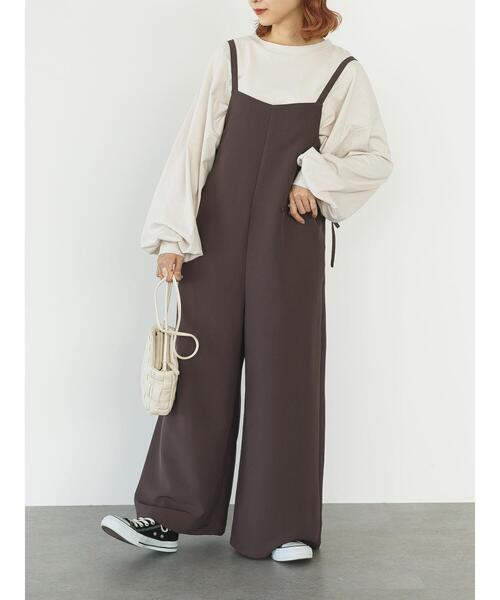 SLURR(スラ―)の「サイドレースアップサロペット(サロペット/オーバーオール・レディース・ブラック/チョコ/その他8・FREE)」の18枚目の写真