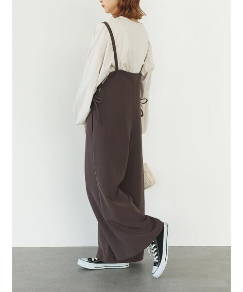 SLURR(スラ―)の「サイドレースアップサロペット(サロペット/オーバーオール・レディース・ブラック/チョコ/その他8・FREE)」の17枚目の写真