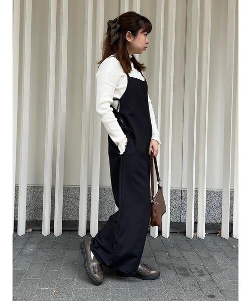 SLURR(スラ―)の「サイドレースアップサロペット(サロペット/オーバーオール・レディース・ブラック/チョコ/その他8・FREE)」の13枚目の写真