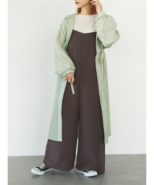 SLURR(スラ―)の「サイドレースアップサロペット(サロペット/オーバーオール・レディース・ブラック/チョコ/その他8・FREE)」の9枚目の写真