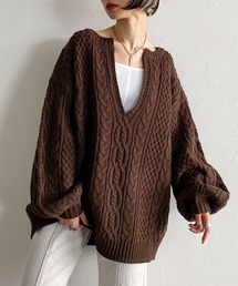 PAGEBOY | 【WEB限定アイテム】ケーブルＶネックプルオーバー(ニット/セーター)