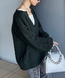PAGEBOY | 【WEB限定アイテム】ケーブルＶネックプルオーバー(ニット/セーター)