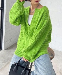 PAGEBOY | WEB限定アイテム / ケーブルＶネックプルオーバー(ニット/セーター)