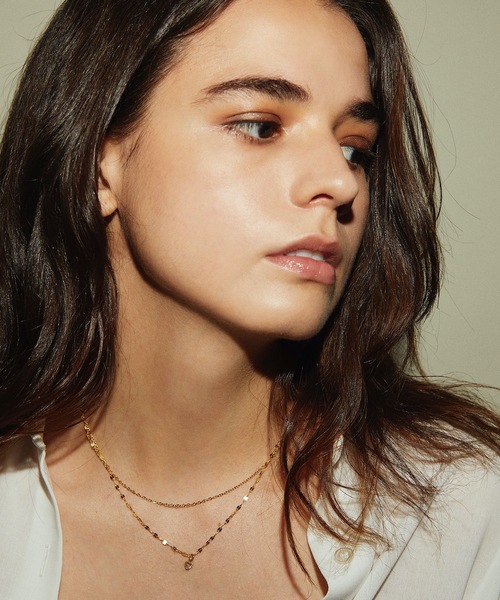 CENE（セネ）の「【CENE】セネ/[ゴールド]ペタルジルコニアネックレス（ネックレス・レディース・ゴールド・FREE）」の7枚目の写真