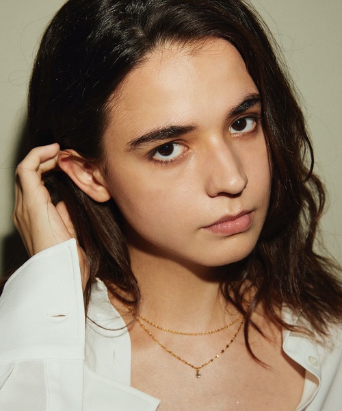 CENE（セネ）の「【CENE】セネ/[ゴールド]ペタルジルコニアネックレス（ネックレス・レディース・ゴールド・FREE）」の6枚目の写真