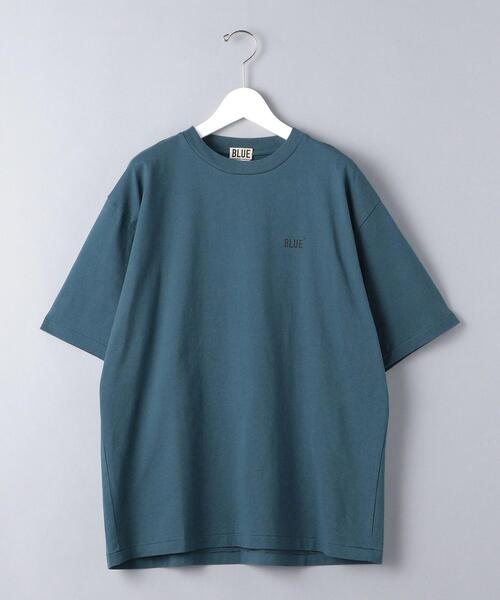 BLUE（ブルー）の「＜BLUE（ブルー）＞ オーガニック ロゴ Tシャツ（Tシャツ/カットソー・メンズ・ホワイト/オリーブ/コバルトブルー・SMALL/MEDIUM/LARGE/X-LARGE）」の3枚目の写真