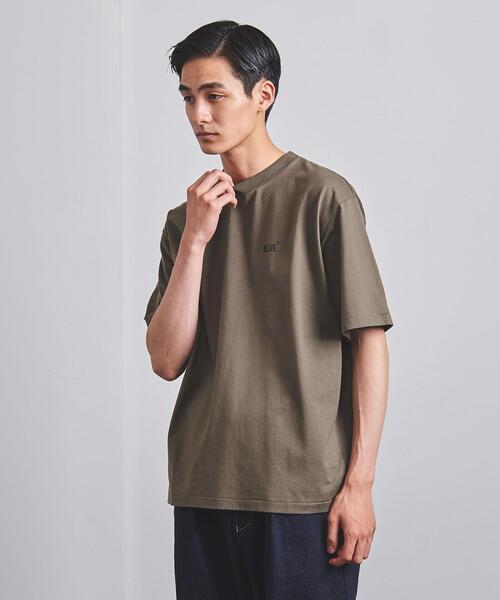 BLUE（ブルー）の「＜BLUE（ブルー）＞ オーガニック ロゴ Tシャツ（Tシャツ/カットソー・メンズ・ホワイト/オリーブ/コバルトブルー・SMALL/MEDIUM/LARGE/X-LARGE）」の4枚目の写真