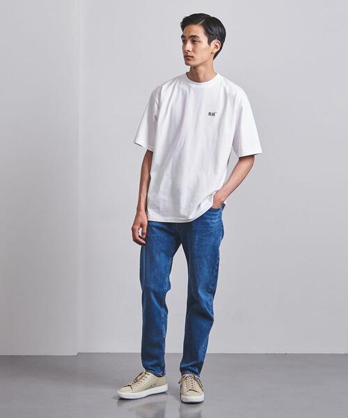 BLUE（ブルー）の「＜BLUE（ブルー）＞ オーガニック ロゴ Tシャツ（Tシャツ/カットソー・メンズ・ホワイト/オリーブ/コバルトブルー・SMALL/MEDIUM/LARGE/X-LARGE）」の5枚目の写真