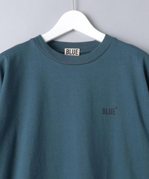 BLUE（ブルー）の「＜BLUE（ブルー）＞ オーガニック ロゴ Tシャツ（Tシャツ/カットソー・メンズ・ホワイト/オリーブ/コバルトブルー・SMALL/MEDIUM/LARGE/X-LARGE）」の17枚目の写真