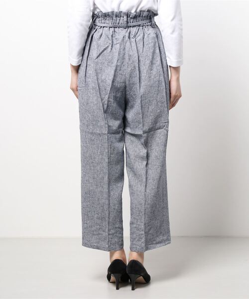 Te chichi（テチチ）の「レーヨンリネンイージーワイドパンツ（その他パンツ・レディース・ベージュ/ネイビー/ブラウン・ﾌﾘ-）」の4枚目の写真