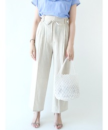 Te chichi | レーヨンリネンイージーワイドパンツ(その他パンツ)