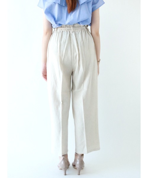 Te chichi（テチチ）の「レーヨンリネンイージーワイドパンツ（その他パンツ・レディース・ベージュ/ネイビー/ブラウン・ﾌﾘ-）」の10枚目の写真