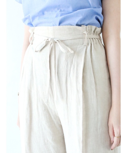 Te chichi（テチチ）の「レーヨンリネンイージーワイドパンツ（その他パンツ・レディース・ベージュ/ネイビー/ブラウン・ﾌﾘ-）」の12枚目の写真
