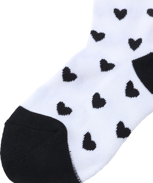 MILKFED.(ミルクフェド)の「BAR AND HEART PATTERN SOCKS SET(ソックス/靴下・レディース・アッシュ/レッド/ライトパープル/ブラック・ONE SIZE)」の19枚目の写真