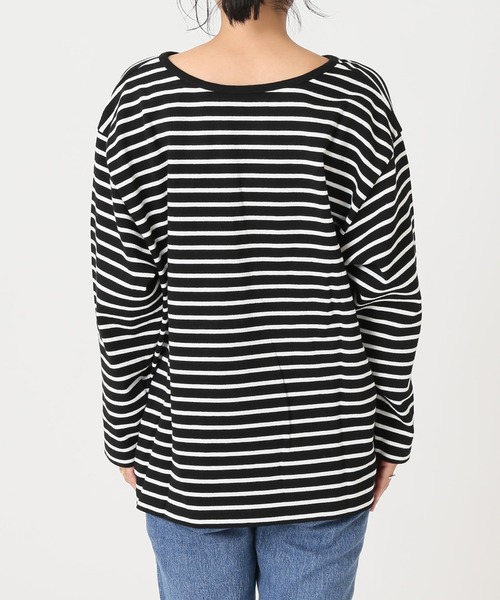 JOURNAL STANDARD relume(ジャーナルスタンダード レリューム)の「フロントスリットボーダープルオーバー◆(Tシャツ/カットソー・レディース・ブラック/ブラウン・FREE)」の20枚目の写真