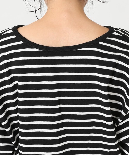 JOURNAL STANDARD relume(ジャーナルスタンダード レリューム)の「フロントスリットボーダープルオーバー◆(Tシャツ/カットソー・レディース・ブラック/ブラウン・FREE)」の22枚目の写真