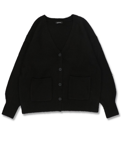 SPINNS（スピンズ）の「モヘアライク ルーズカーディガン（カーディガン/ボレロ・レディース・ブラック/ピンク/オレンジ/グリーン/ナチュラル・ONESIZE）」の16枚目の写真