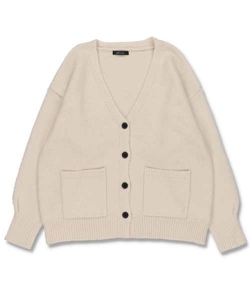 SPINNS（スピンズ）の「モヘアライク ルーズカーディガン（カーディガン/ボレロ・レディース・ブラック/ピンク/オレンジ/グリーン/ナチュラル・ONESIZE）」の18枚目の写真