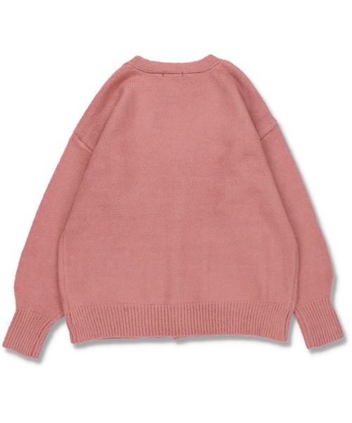 SPINNS（スピンズ）の「モヘアライク ルーズカーディガン（カーディガン/ボレロ・レディース・ブラック/ピンク/オレンジ/グリーン/ナチュラル・ONESIZE）」の20枚目の写真