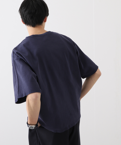 JOURNAL STANDARD（ジャーナルスタンダード）の「ハートランドコットン ピグメント Tシャツ（Tシャツ/カットソー・メンズ・チャコールグレー/ベージュ/ネイビー/オレンジ/グリーン・MEDIUM/LARGE）」の22枚目の写真