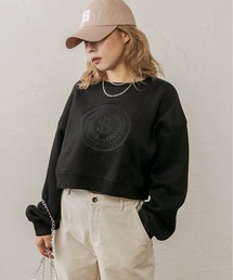 RASVOA | エンブレムクロップドスウェット(スウェット)
