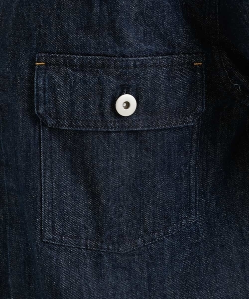 a.v.v（アーヴェヴェ）の「ゆったりデニムGジャン（デニムジャケット・レディース・ネイビー・36/38/40/42/34）」の8枚目の写真