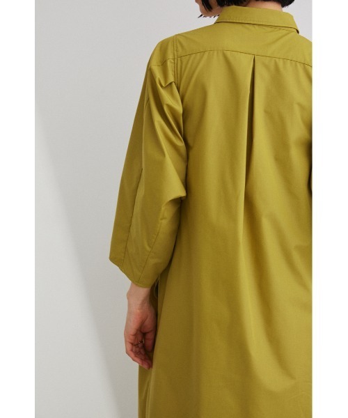 セール】ショルダータックシャツワンピース（シャツワンピース