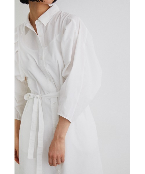 セール】ショルダータックシャツワンピース（シャツワンピース