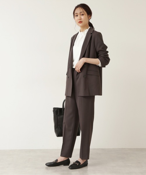 NATURAL BEAUTY BASIC（ナチュラルビューティーベーシック）の「リラックスセットアップ パンツ/0171230910（その他パンツ・レディース・チャコールグレー/ブルー/ブルー系その他5・X-SMALL/MEDIUM/SMALL）」の5枚目の写真