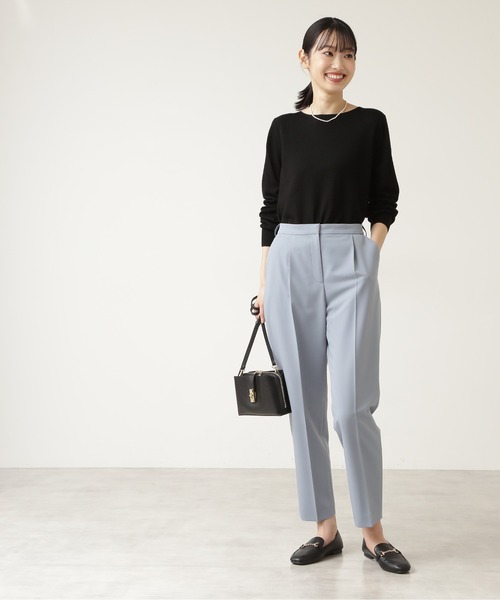 NATURAL BEAUTY BASIC（ナチュラルビューティーベーシック）の「リラックスセットアップ パンツ/0171230910（その他パンツ・レディース・チャコールグレー/ブルー/ブルー系その他5・X-SMALL/MEDIUM/SMALL）」の15枚目の写真