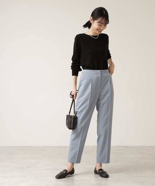 NATURAL BEAUTY BASIC（ナチュラルビューティーベーシック）の「リラックスセットアップ パンツ/0171230910（その他パンツ・レディース・チャコールグレー/ブルー/ブルー系その他5・X-SMALL/MEDIUM/SMALL）」の16枚目の写真