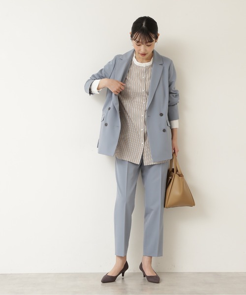 NATURAL BEAUTY BASIC（ナチュラルビューティーベーシック）の「リラックスセットアップ パンツ/0171230910（その他パンツ・レディース・チャコールグレー/ブルー/ブルー系その他5・X-SMALL/MEDIUM/SMALL）」の14枚目の写真