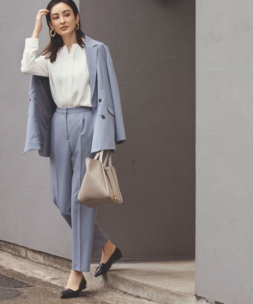 NATURAL BEAUTY BASIC（ナチュラルビューティーベーシック）の「リラックスセットアップ パンツ/0171230910（その他パンツ・レディース・チャコールグレー/ブルー/ブルー系その他5・X-SMALL/MEDIUM/SMALL）」の22枚目の写真