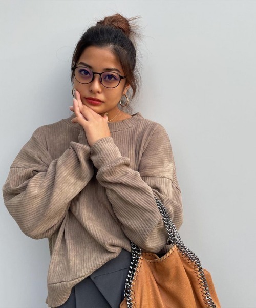 ROXY（ロキシー）の「MIX UP TOPS/ロキシーニット・セーター（ニット/セーター・レディース・ブラック/ブラウン・MEDIUM）」の6枚目の写真