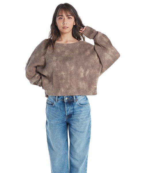 ROXY（ロキシー）の「MIX UP TOPS/ロキシーニット・セーター（ニット/セーター・レディース・ブラック/ブラウン・MEDIUM）」の7枚目の写真