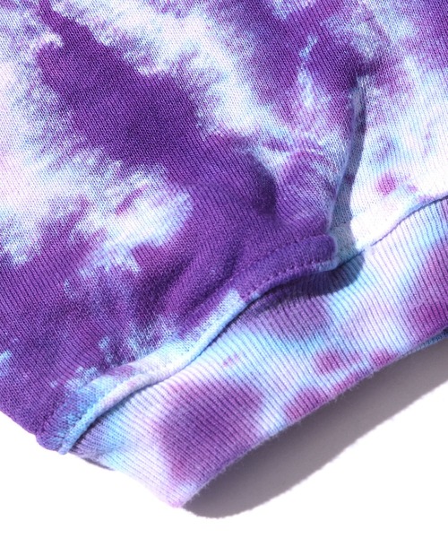 CAL O LINE(キャルオーライン)の「CAL O LINE / キャルオーライン TIE DYE SWEAT CARDIGAN スウェットカーディガン ビッグシルエット ロングスリーブ(カーディガン/ボレロ・メンズ・パープル・M/XL/L)」の11枚目の写真