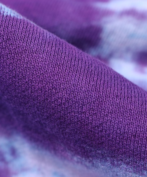 CAL O LINE(キャルオーライン)の「CAL O LINE / キャルオーライン TIE DYE SWEAT CARDIGAN スウェットカーディガン ビッグシルエット ロングスリーブ(カーディガン/ボレロ・メンズ・パープル・M/XL/L)」の13枚目の写真