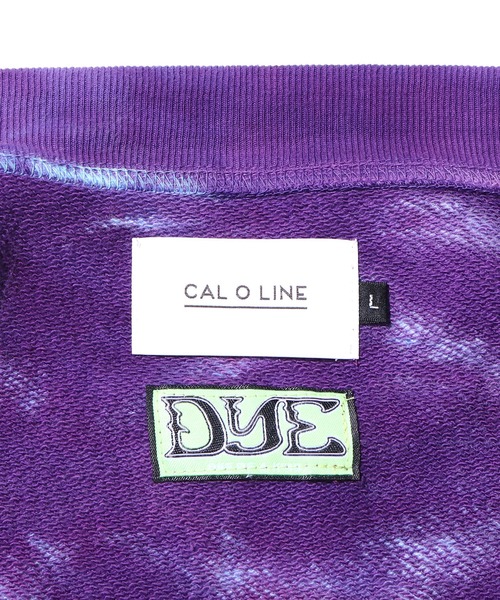 CAL O LINE(キャルオーライン)の「CAL O LINE / キャルオーライン TIE DYE SWEAT CARDIGAN スウェットカーディガン ビッグシルエット ロングスリーブ(カーディガン/ボレロ・メンズ・パープル・M/XL/L)」の6枚目の写真