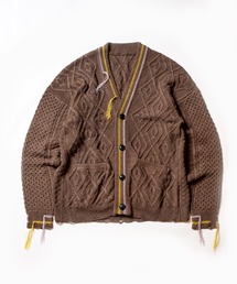 SEVESKIG/セヴシグ/カーディガンケーブルニット/Japanese Paper cable knit cardigan(KN-SV-NNS-1002)