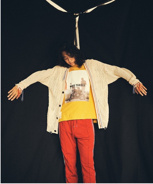 SEVESKIG(セヴシグ)の「SEVESKIG/セヴシグ/カーディガンケーブルニット/Japanese Paper cable knit cardigan(KN-SV-NNS-1002)(カーディガン/ボレロ・メンズ・ホワイト/ブラウン/レッド・LARGE/MEDIUM/X-LARGE/SMALL)」の21枚目の写真