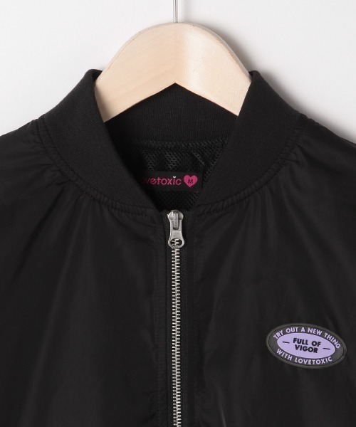 LOVETOXIC(ラブトキシック)の「メッシュ裏つきMA1(MA-1・キッズ・カーキ/ブラック/ベージュ/ラベンダー・M/S/SS/L)」の11枚目の写真