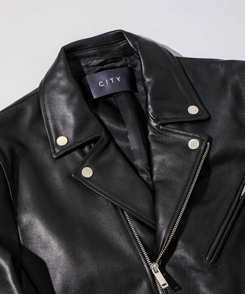 city(シティ)の「ダブルライダース/DOUBLE RIDERS(ライダースジャケット・メンズ・ブラック・1/2/3)」の3枚目の写真
