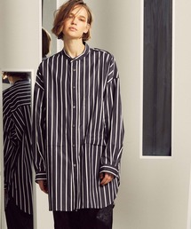 MAISON SPECIAL | 《ユニセックスアイテム》THOMAS MASON/トーマスメイソン プライムオーバーバンドカラーシャツコート 【MAISON SPECIAL/メゾンスペシャル】(シャツ/ブラウス)
