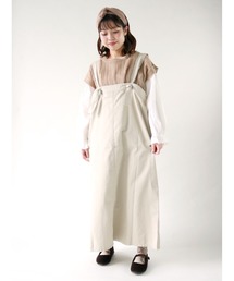 Samansa Mos2 | ツイルジャンパースカート(ジャンパースカート)