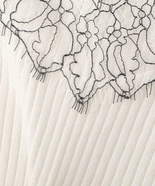 PROPORTION BODY DRESSING（プロポーションボディドレッシング）の「デコルテレースボートネックリブＫＴ / 1211270022（ニット/セーター・レディース・ブラウン系その他/パープル/ホワイト系その他・MEDIUM/SMALL）」の22枚目の写真