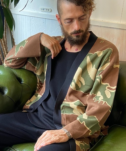 Mt.Paulownia（マウントポローニア）の「mcg2946-CAMO PATTERN KNIT 