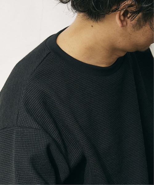 JOURNAL STANDARD relume（ジャーナルスタンダード　レリューム）の「ワッフルクルーネックロンT（Tシャツ/カットソー・メンズ・ブラック/ベージュ/ブラウン/ボルドー/ブラック系その他・S/M/L）」の16枚目の写真