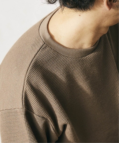 JOURNAL STANDARD relume（ジャーナルスタンダード　レリューム）の「ワッフルクルーネックロンT（Tシャツ/カットソー・メンズ・ブラック/ベージュ/ブラウン/ボルドー/ブラック系その他・S/M/L）」の12枚目の写真