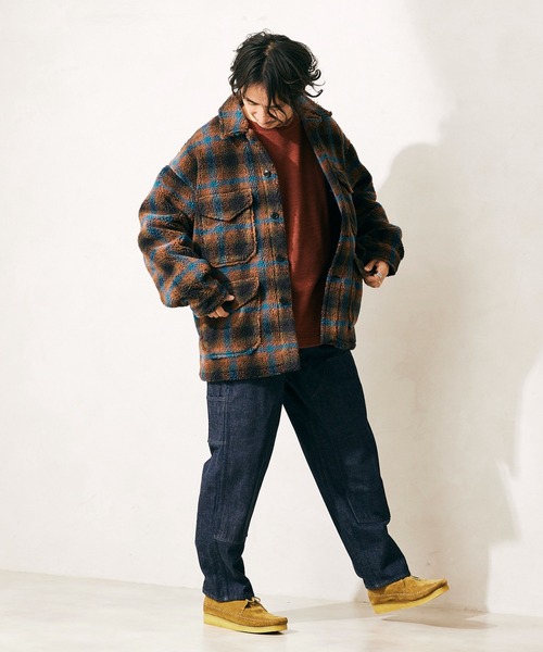 JOURNAL STANDARD relume（ジャーナルスタンダード　レリューム）の「ワッフルクルーネックロンT（Tシャツ/カットソー・メンズ・ブラック/ベージュ/ブラウン/ボルドー/ブラック系その他・S/M/L）」の6枚目の写真